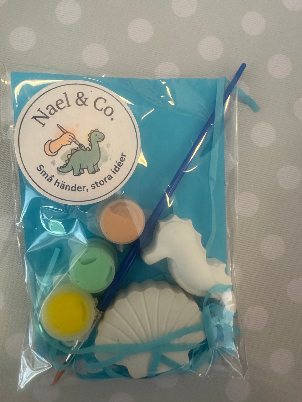 Mini Pysselkit Havsdjur – Måla egna gipsfigurer | Nael & Co.