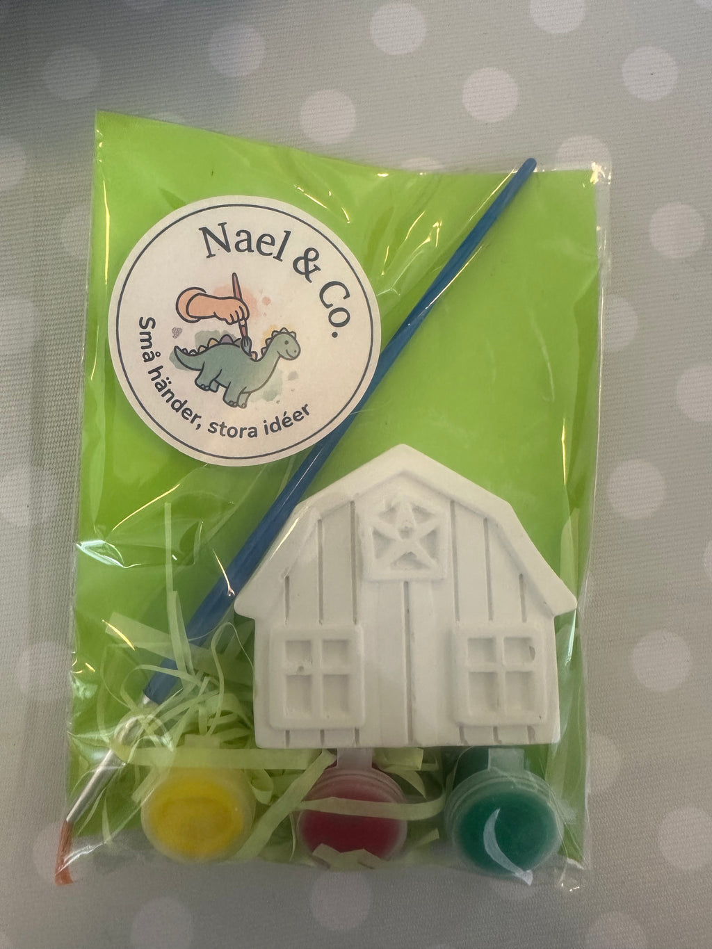 Mini Pysselkit Bondgård – Måla egna gipsfigurer | Nael & Co.