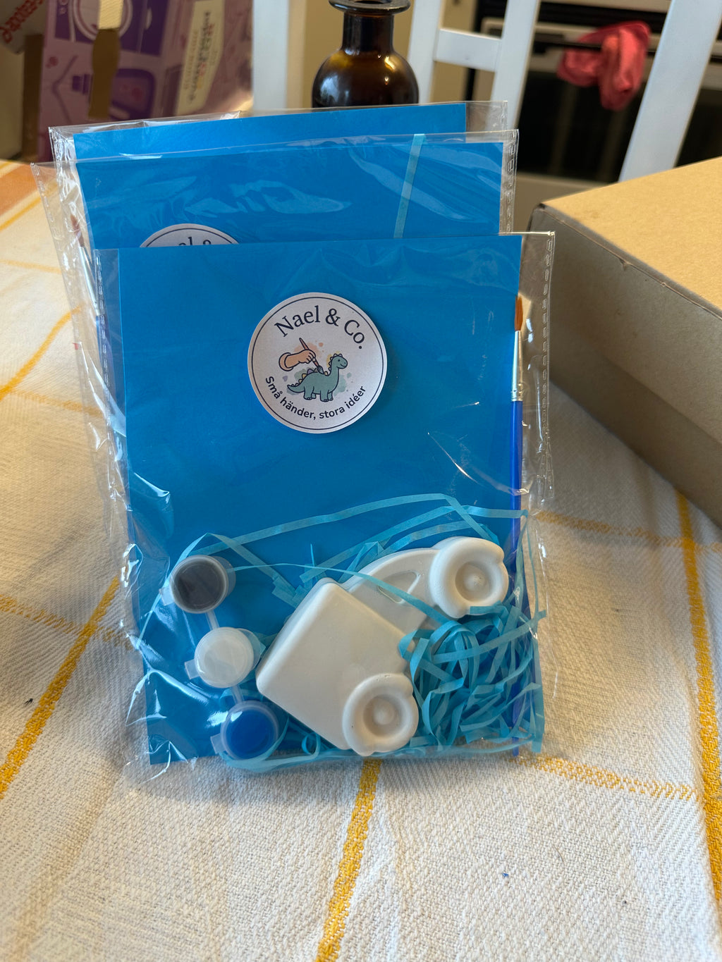 Mini Pysselkit Fordon – Måla egna gipsfigurer | Nael & Co.