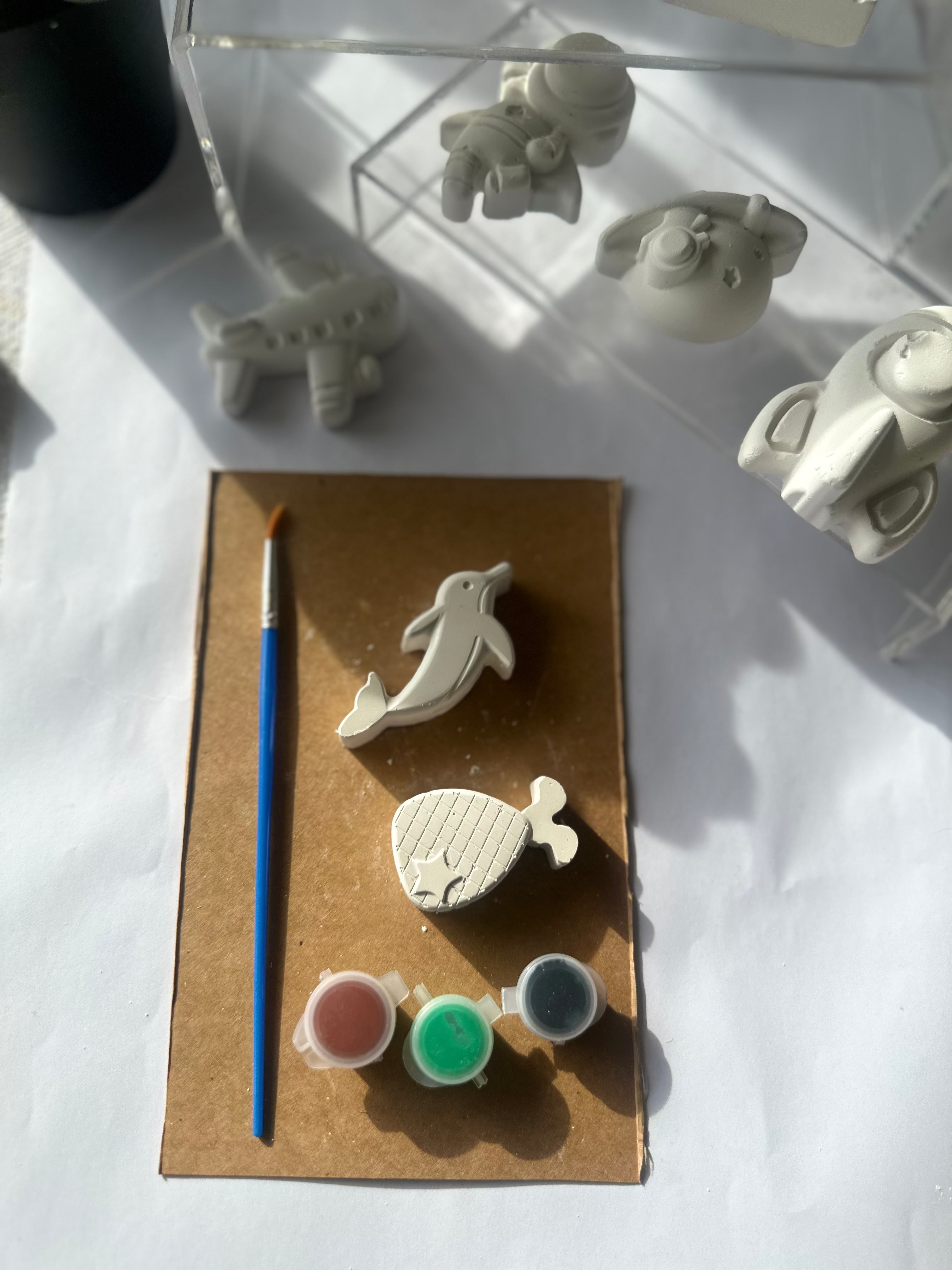 Mini Pysselkit Havsdjur – Måla egna gipsfigurer | Nael & Co.