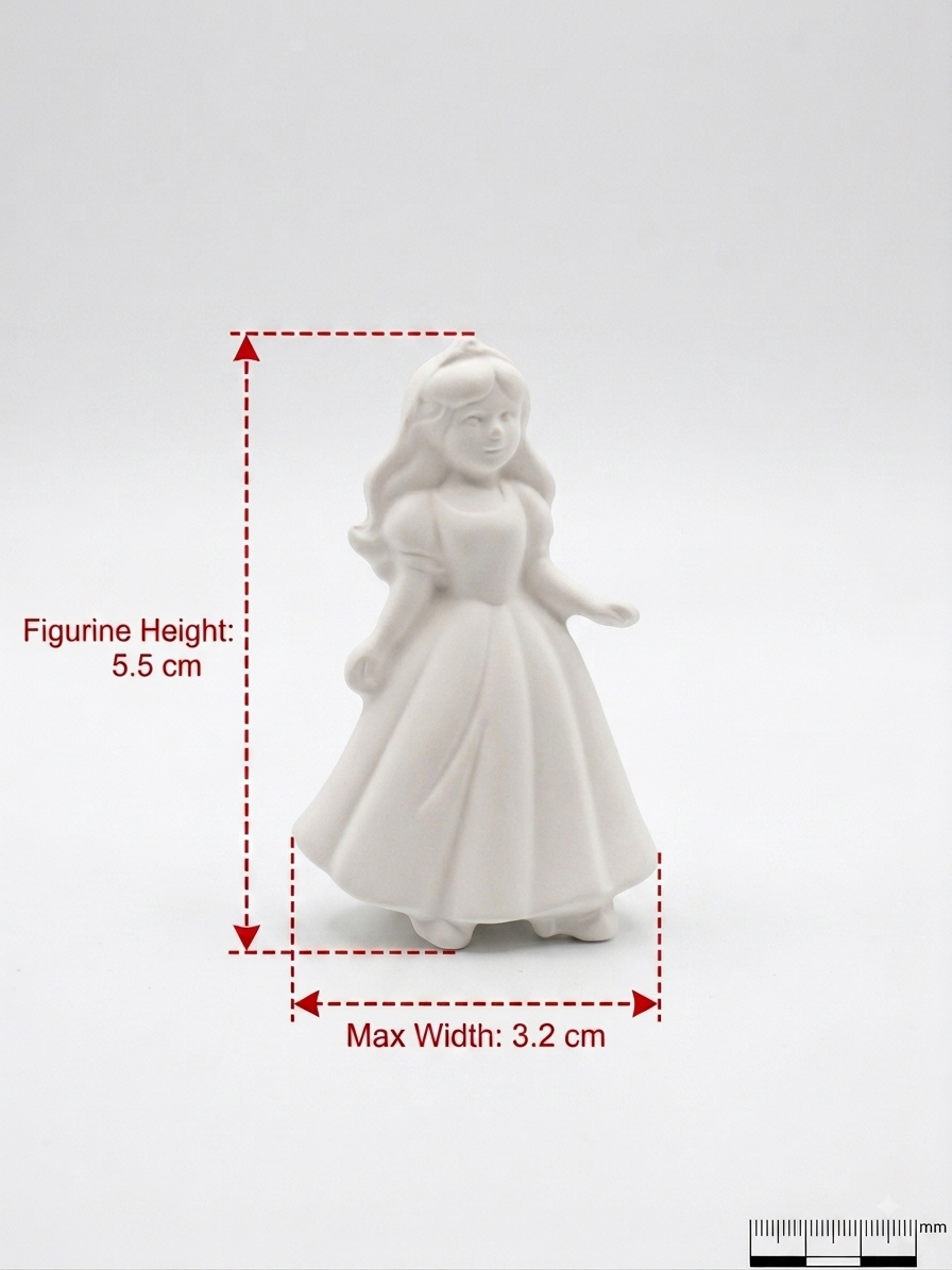 Mini Pysselkit Askungen – Måla egna gipsfigurer | Nael & Co.
